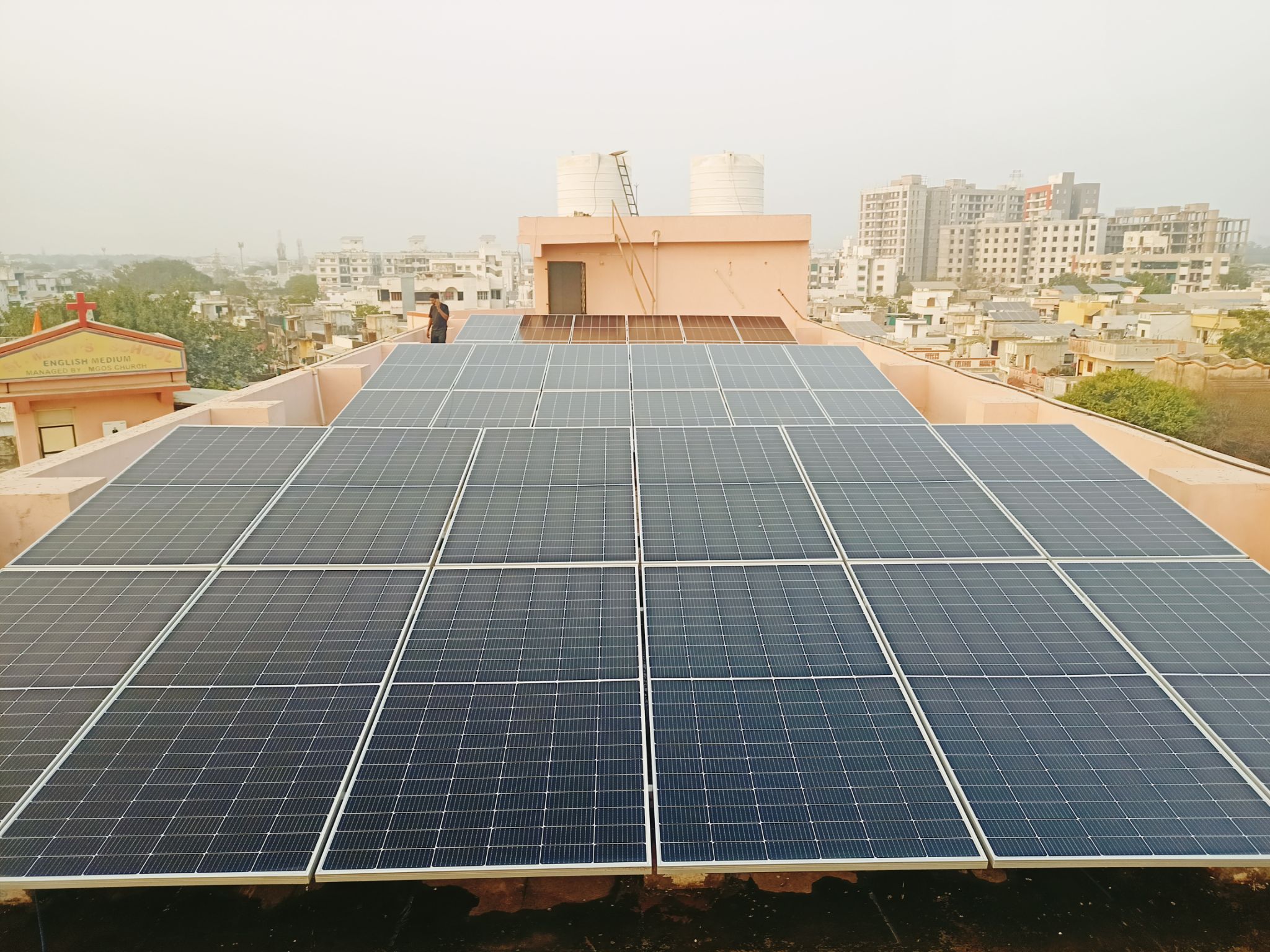 Solar Panel Before After Cleaning Comparison